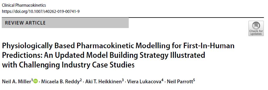 （上）基于生理藥代動(dòng)力學(xué)模型預(yù)測(cè)首次人體PK的新策略